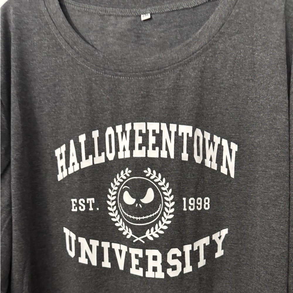 Nightmare Before Christmas Halloweentown University long sleeve tee NWT - Picture 3 of 6